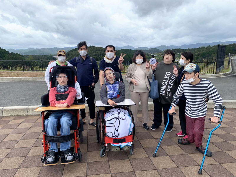 SAでの記念撮影